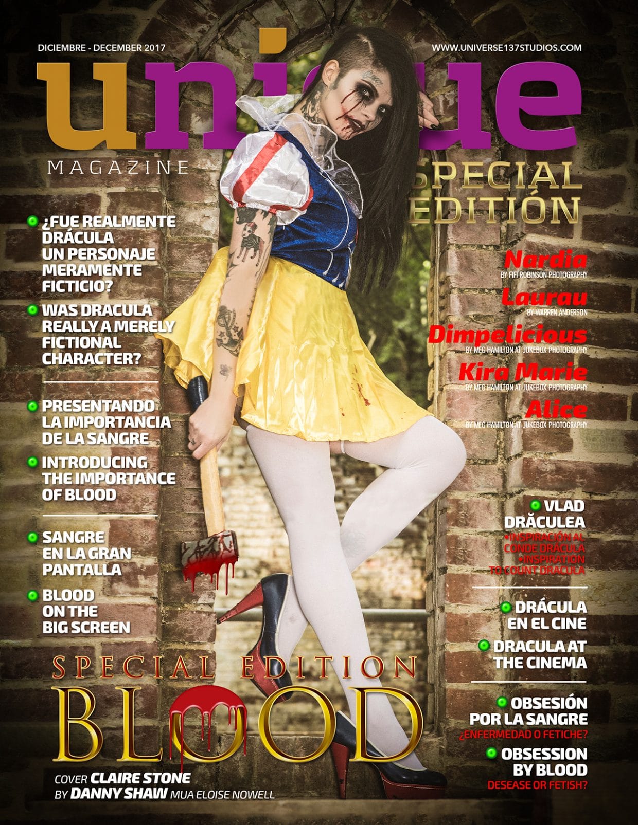 Unique Magazine – Blood Special Edition – December 2017